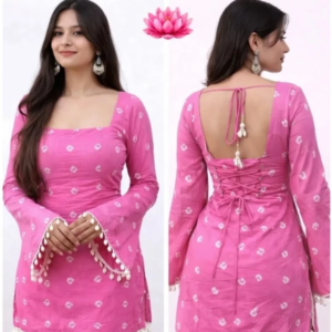 New Arrivals Printed pure cotton straight kurta for women