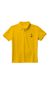 Boys Embroidered cotton blend slim T shirt for kids